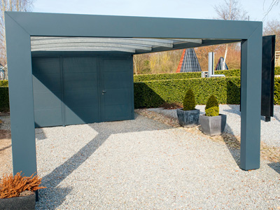 Carports en aluminium installés en Loire-Atlantique